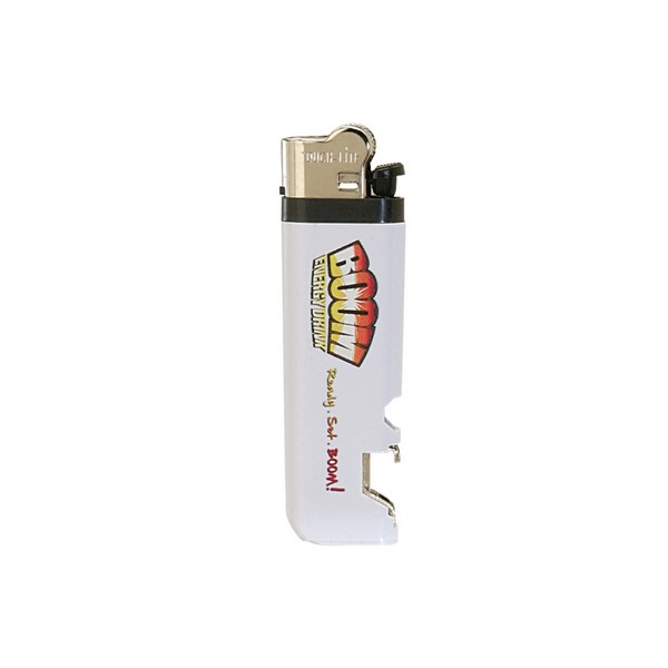 NST38001P Standard Flint Cigarette LIGHTER with Bottle Opener And Full